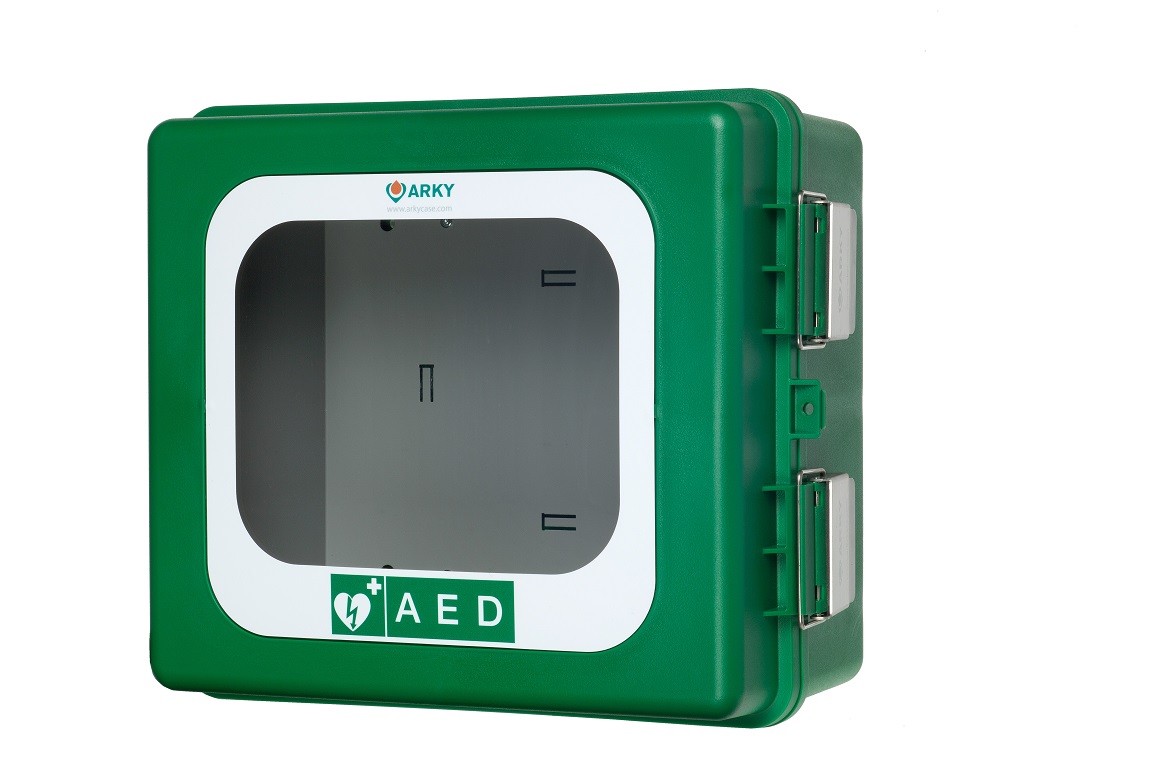 ARKY Box na defibrilátor venkovní s alarmem 40x34x20 cm Úroveň vytápění: Vytápěná verze do mrazu  -25°C