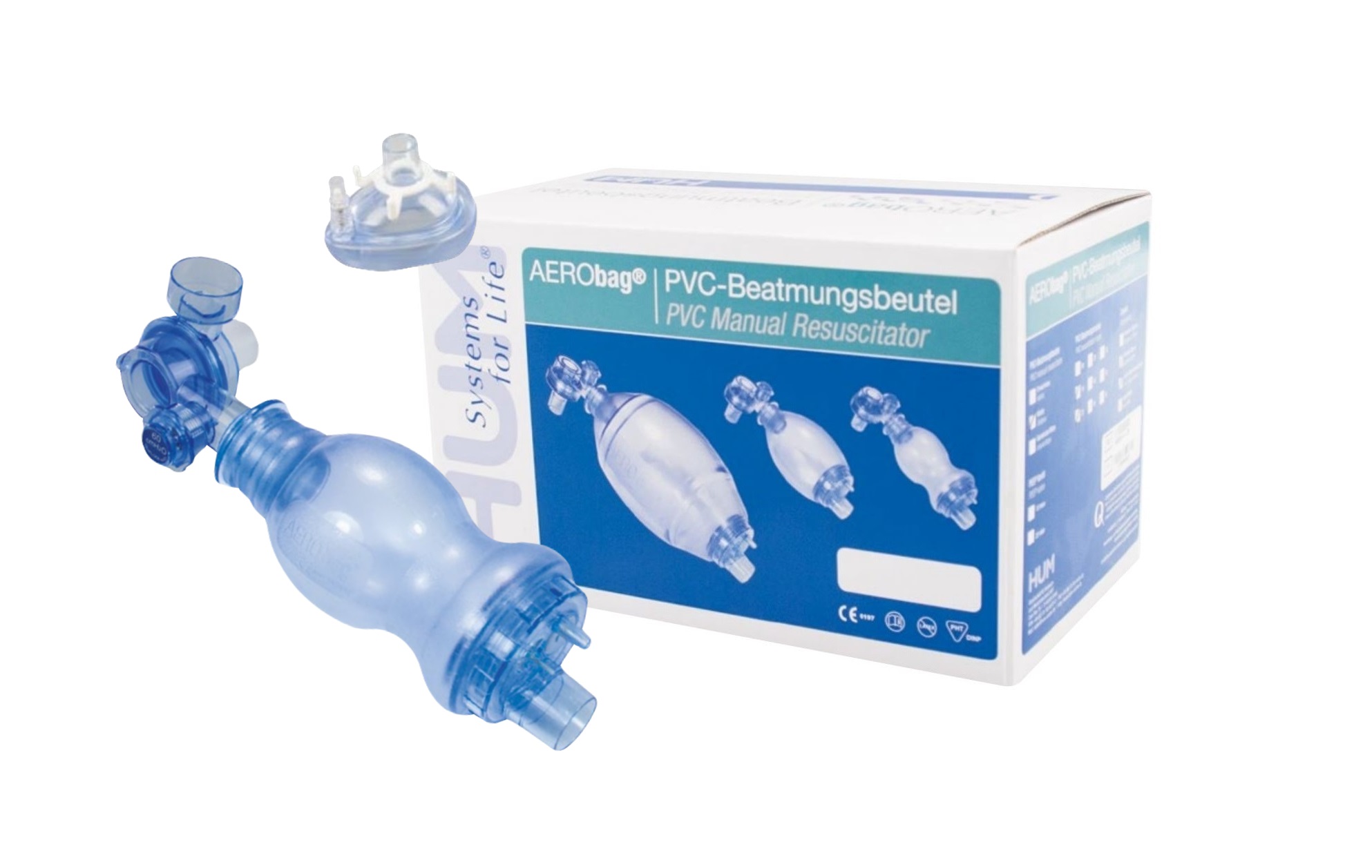 HUM  Německo AERObag HBB06-B2  - dýchací vak PVC s maskou novorozenecký