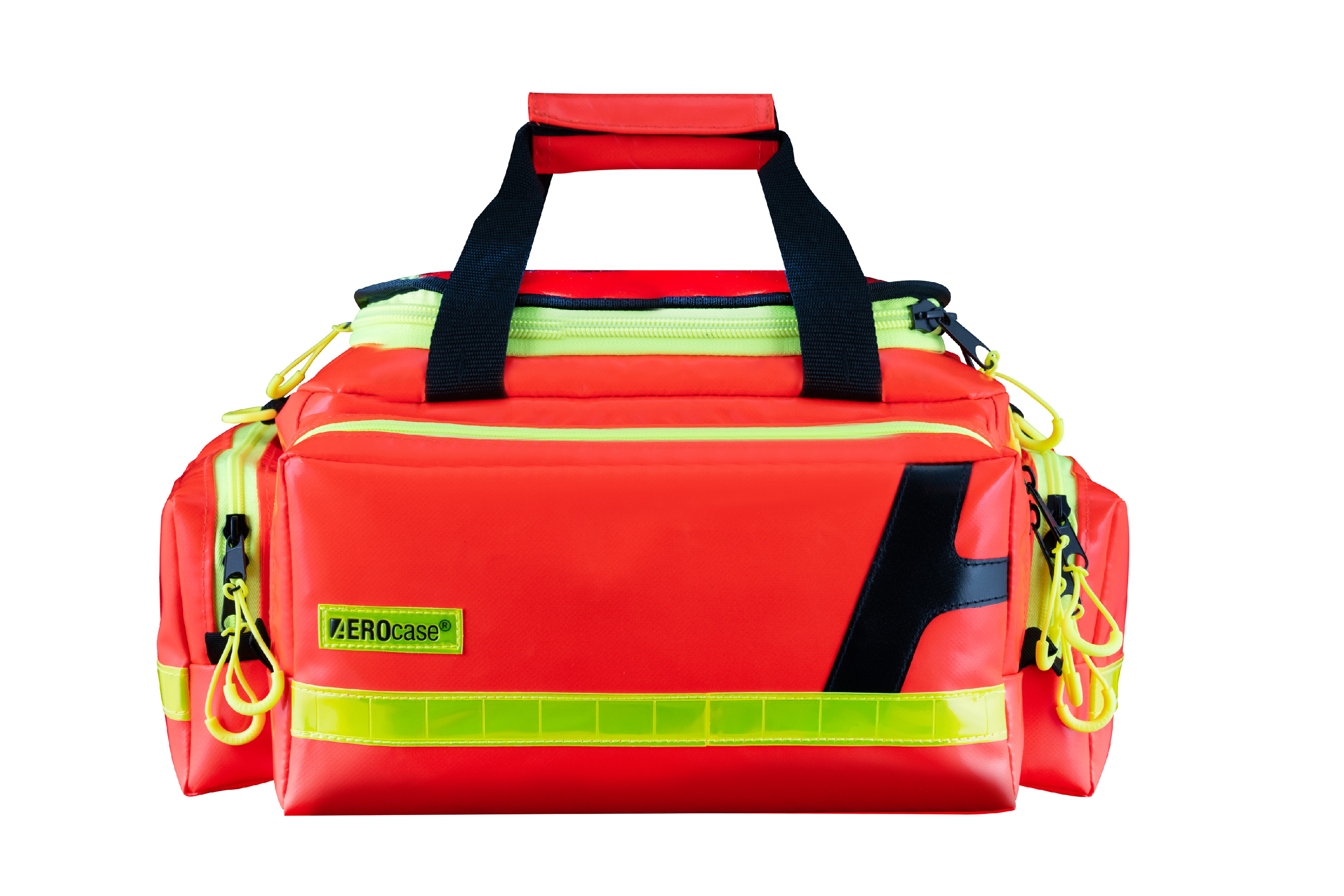 HUM  Německo HUM AEROcase Pro BM1 PLAN – střední voděodolná záchranářská brašna (43 × 25 × 27 cm, 29 l) Barva: Zářivá červená (RAL 3024)