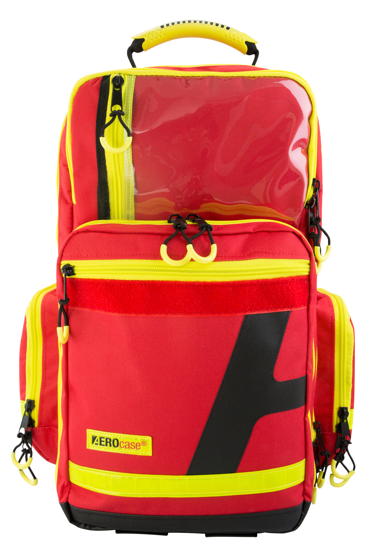 HUM  Německo HUM AERO polyester - vybavený zdravotnický batoh STANDARD - Pro1R PL1C - červený