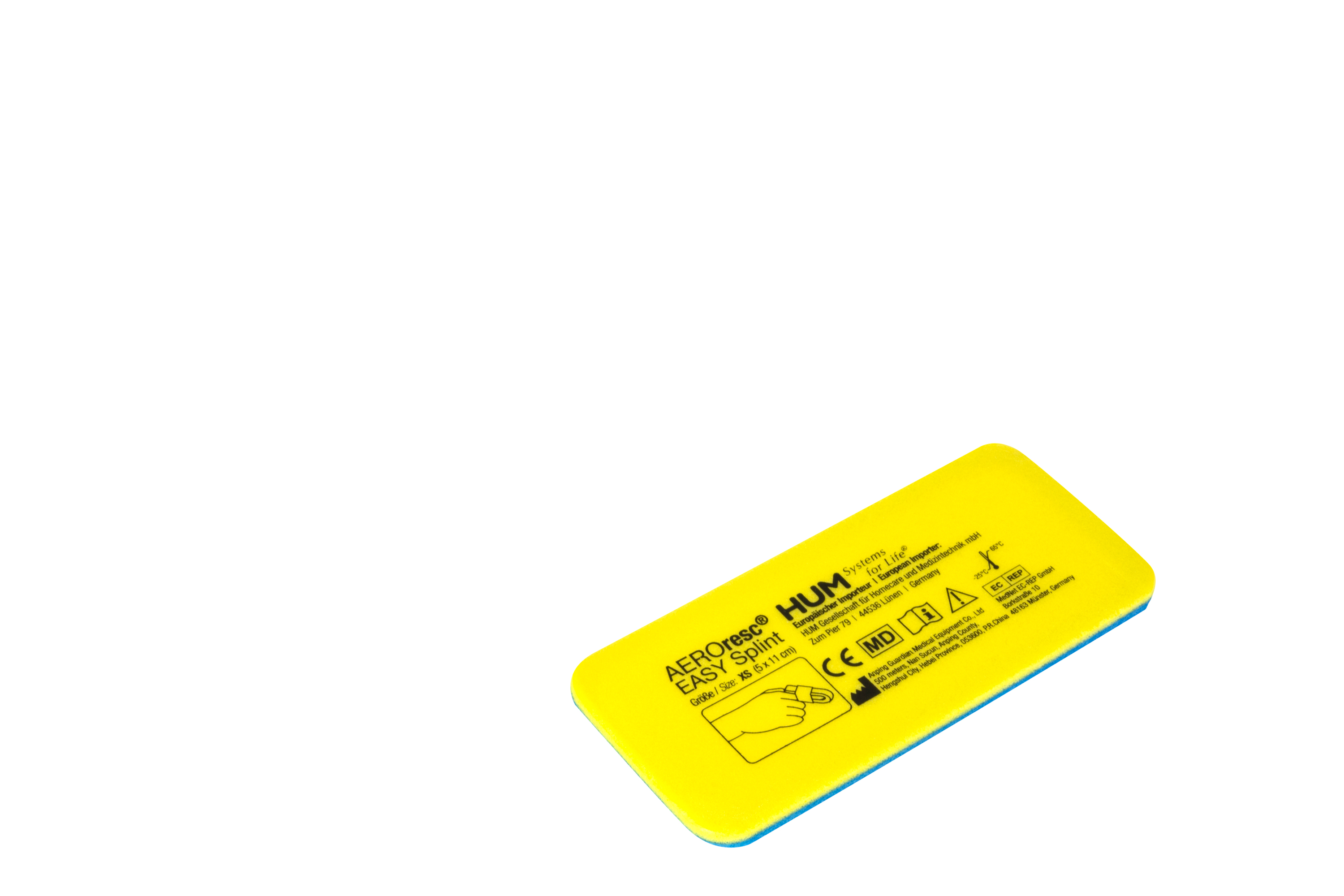 HUM  Německo AEROresc - EASY Splint XS - dlaha splint na prst