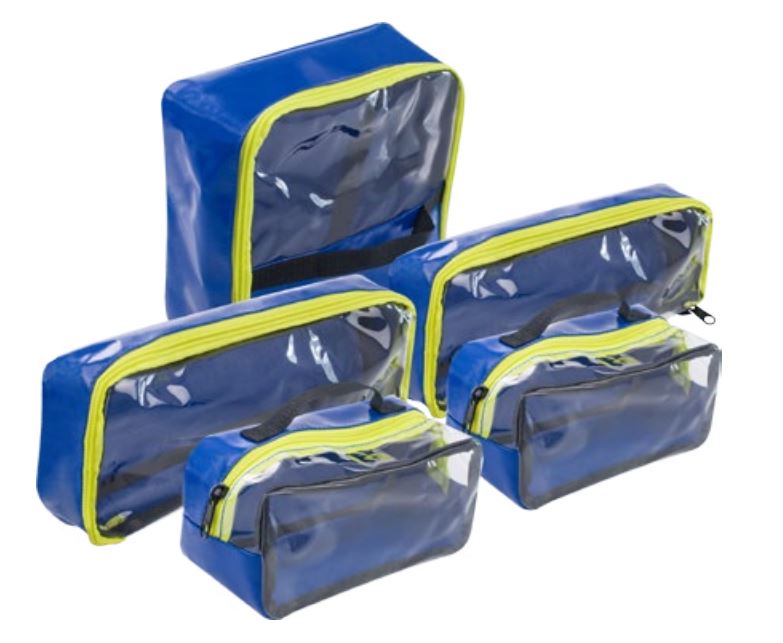 HUM Sada vnitřních brašen pro batoh AEROCASE® - PRO1R PL1C - vodě odolný materiál - modré