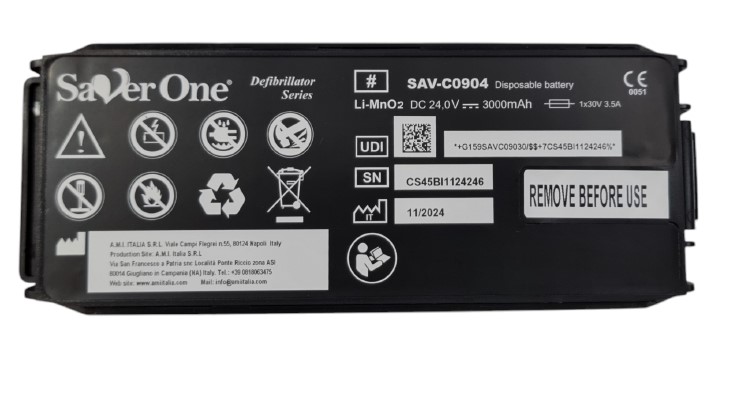 A.M.I. ITALIA Baterie pro defibrilátor  SAVER ONE