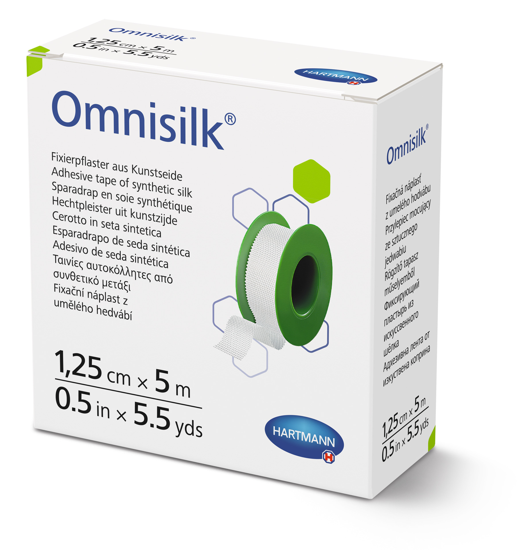 Hartmann Náplast Omnisilk - 1,25 cm x 5 m