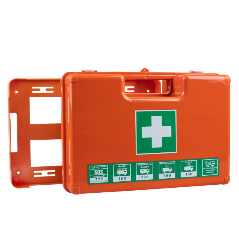 STERIWUND Plastová nástěnná lékárnička na zeď , vybavená pro 30 osob