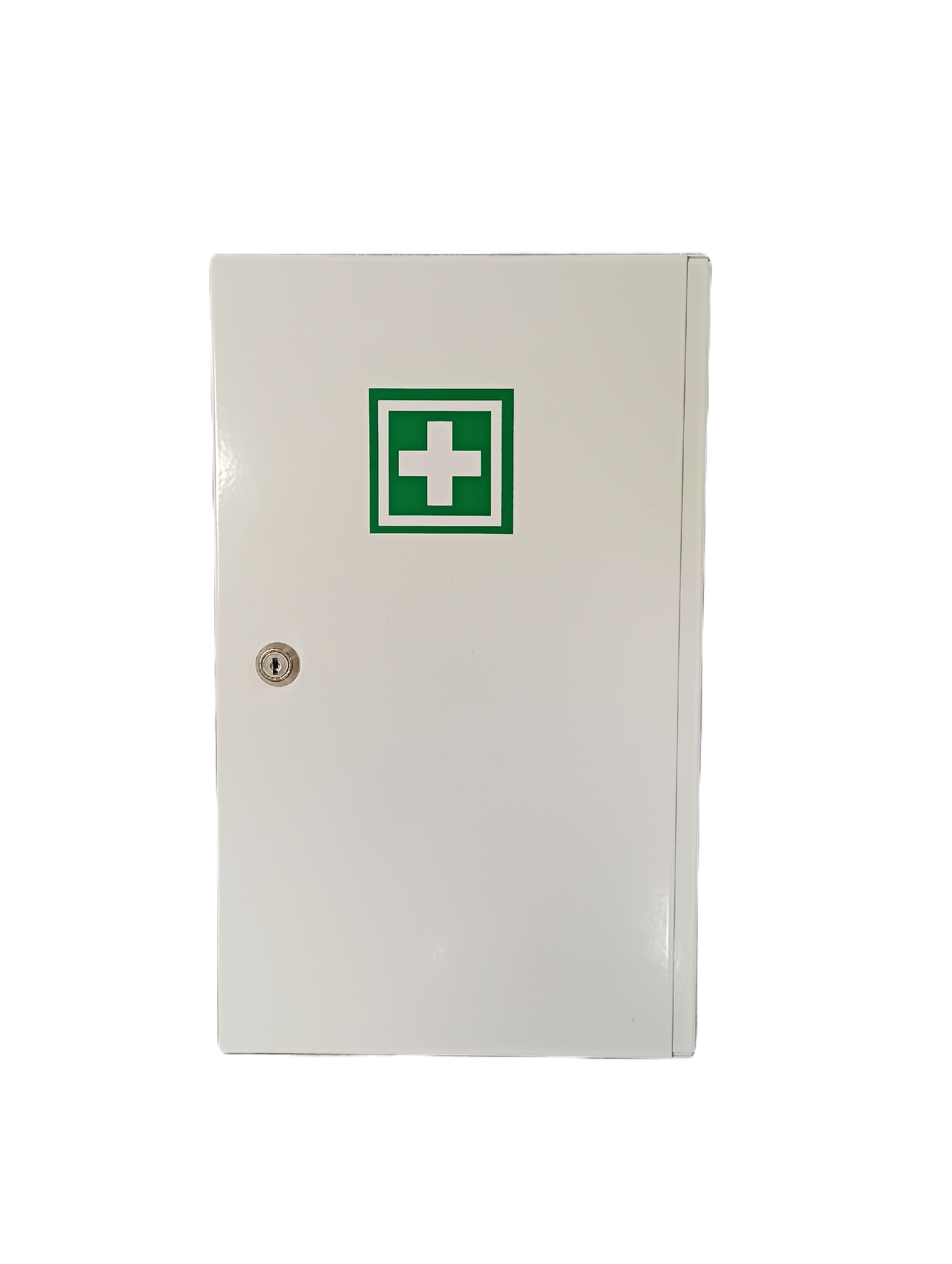 Kovová nástěnná lékárnička uzamykatelná-vybavená 39x24x12,5 cm
