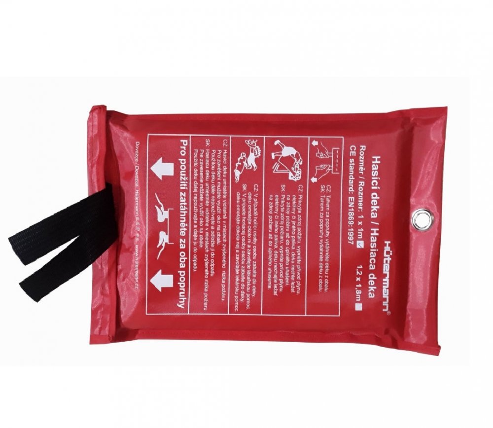 Hasicí deka Fire blanket Velikost: 1x1m