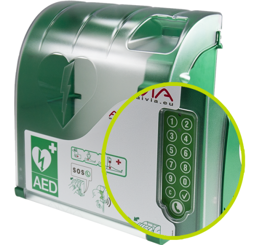 Pyres SAS AED skříňka s alarmem, kódovým zámkem a GSM modulem AIVIA 230 OUTDOOR