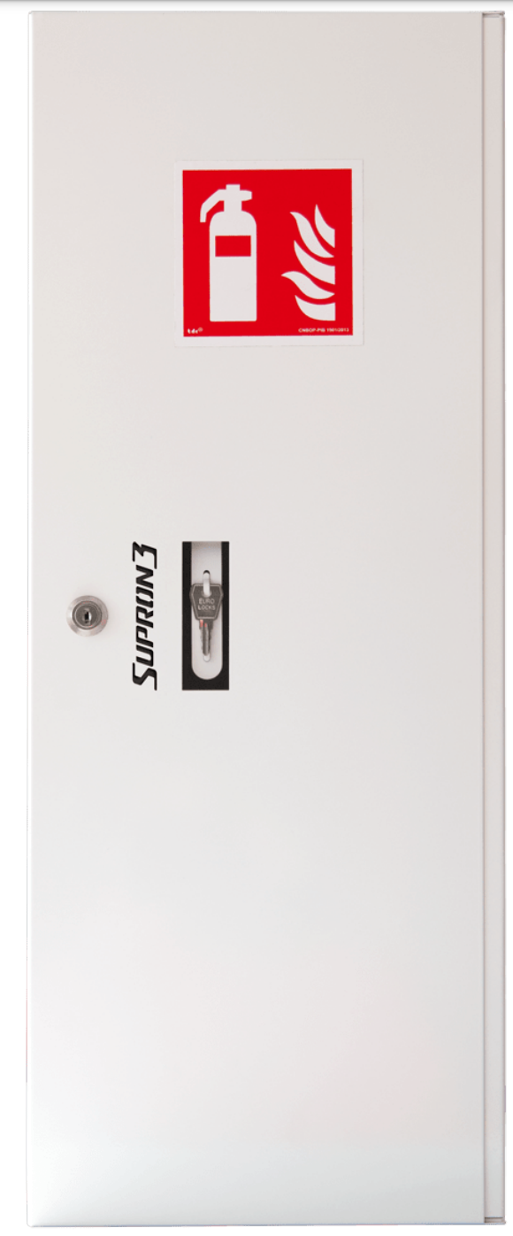 SKŘÍŇKA NA HASICÍ PŘÍSTROJ - 4 nebo 6 kg Barva: bílá PATENT