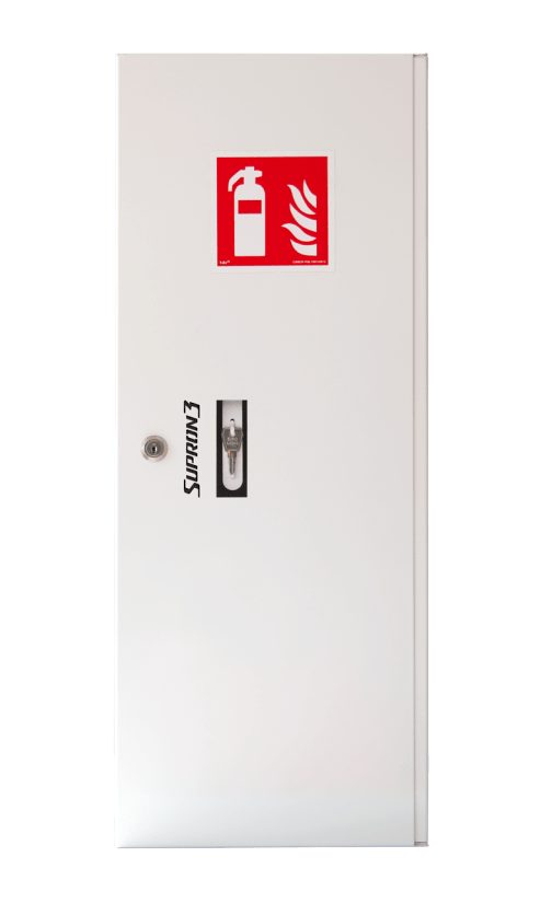 SKŘÍŇKA NA HASICÍ PŘÍSTROJ - 12 kg Barva: Bílá