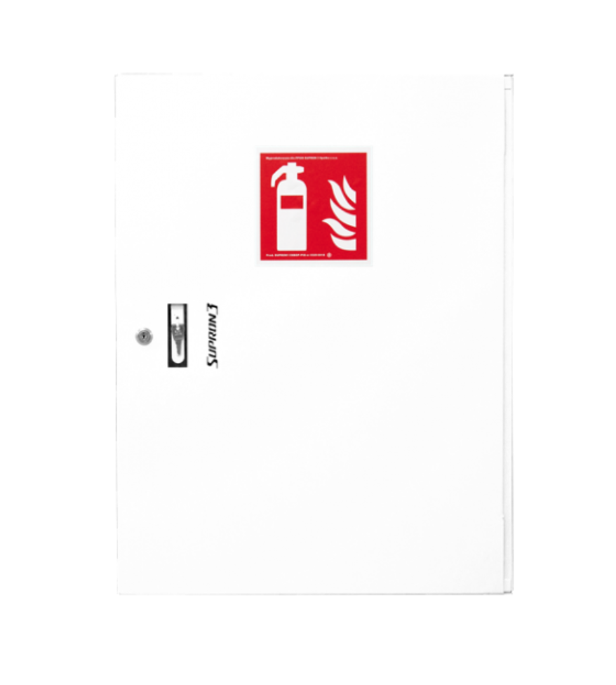 SKŘÍŇKA NA HASICÍ PŘÍSTROJE - 2 x 6 kg Barva: Bílá