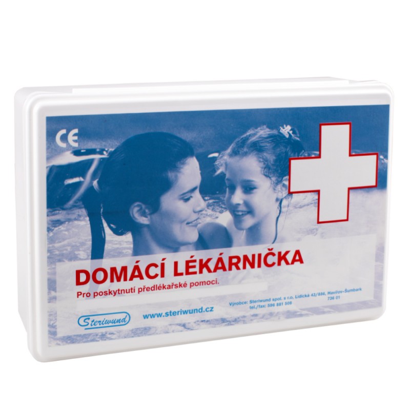 STERIWUND Domácí lékárnička - vybavená, plastová na zeď