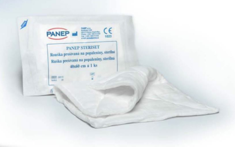 Absorpční prošívaná rouška na popáleniny - sterilní
