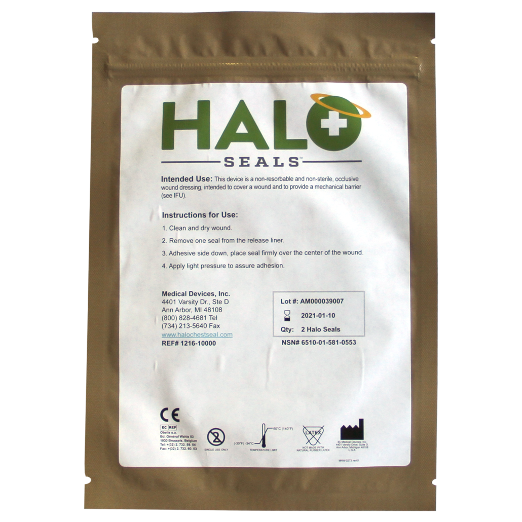 Halo Chest Seal bez ventilu 2ks