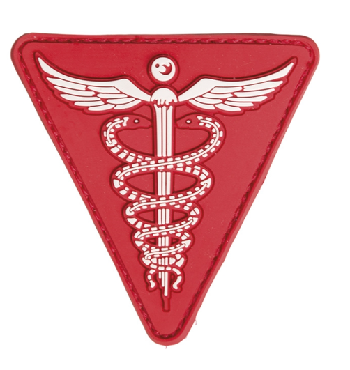 MIL-TEC Nášivka 3D Medic na suchém zipu Barva: červená