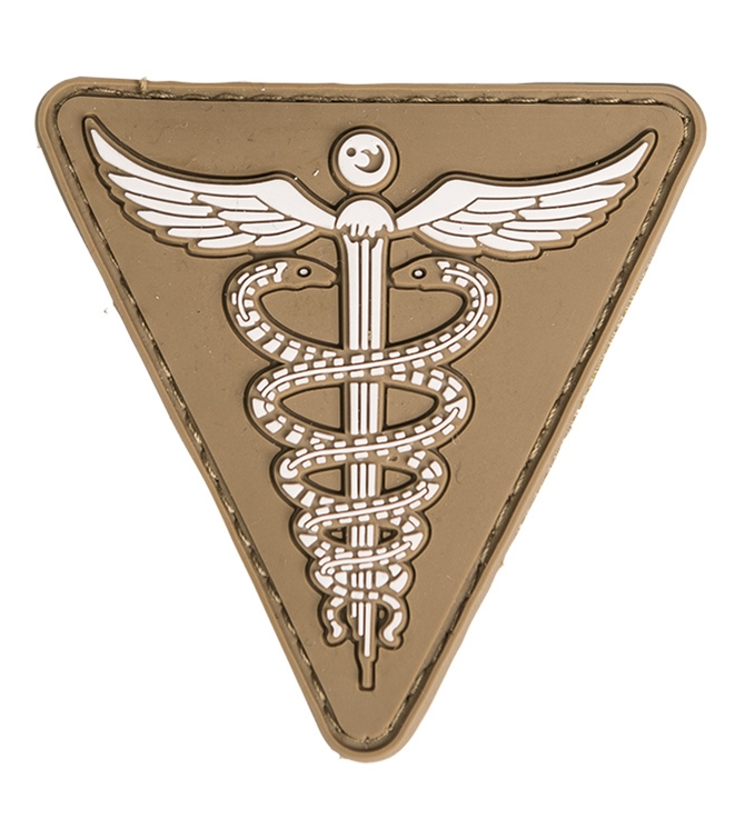 MIL-TEC Nášivka 3D Medic na suchém zipu Barva: Coyote Tan