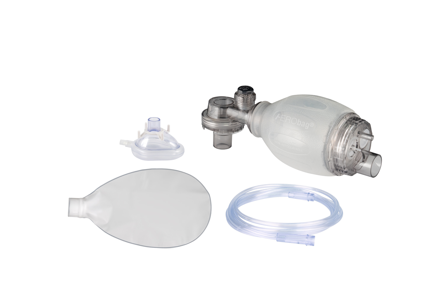 AERObag® - Dýchací vak SEBS s maskou č. 0 novorozenecký