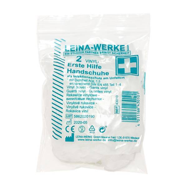 Leina Werke Sada vinylových rukavic, lehce pudrovaných (2 ks)