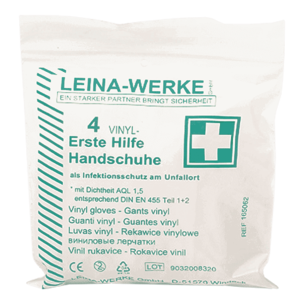 Leina Werke Sada vinylových rukavic, lehce pudrovaných (4 ks)
