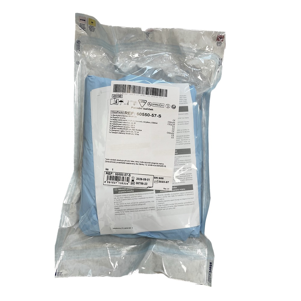 Porodnický balíček sterilní - záchranný set pro porod