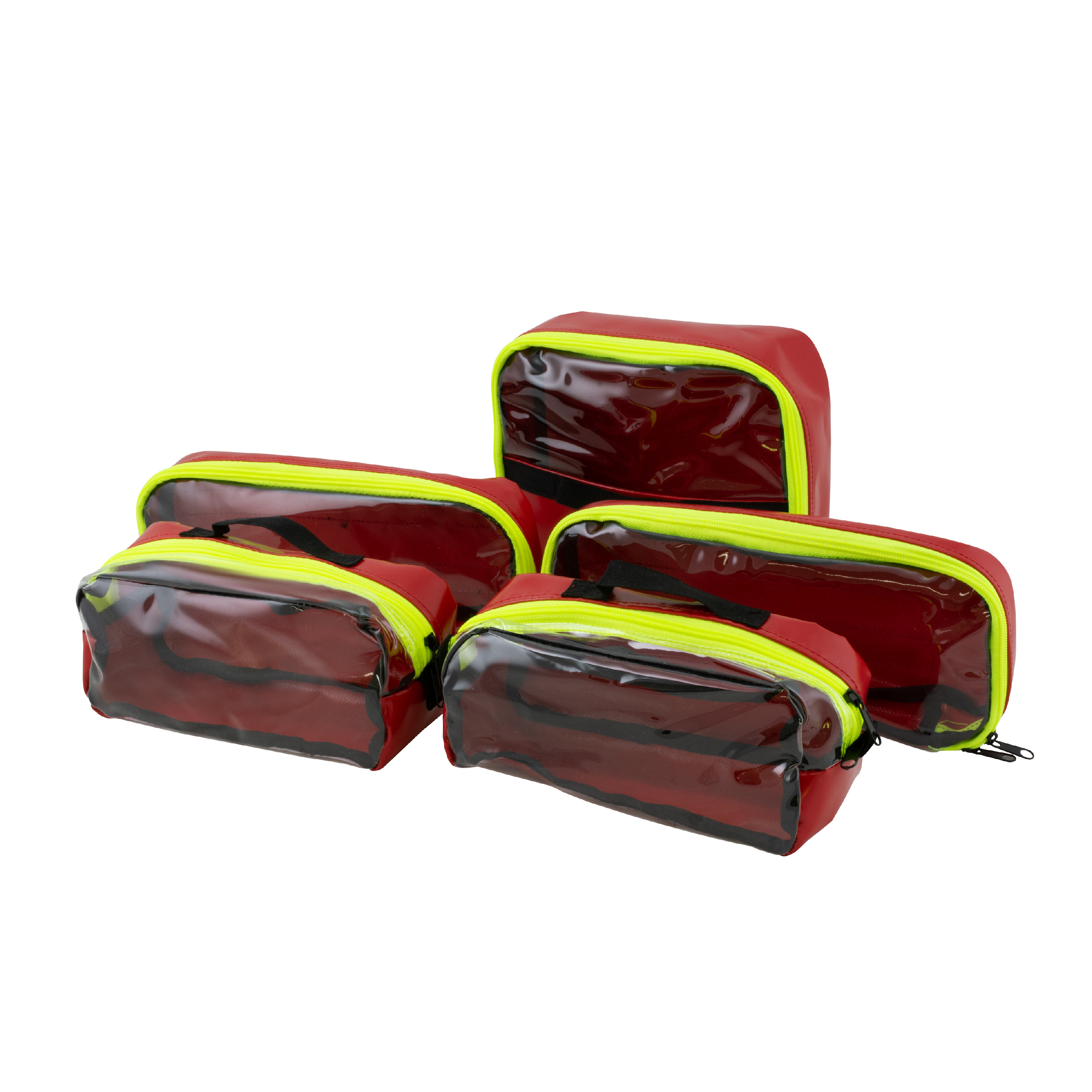 HUM  Německo HUM Sada vnitřních brašen pro batoh AEROCASE - PRO1R PL1C - voděodolný materiál Barva: červená