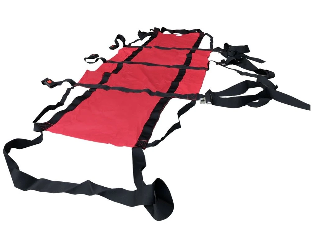 Evakuační podložka EVS s třemi popruhy a kovovou přezkou