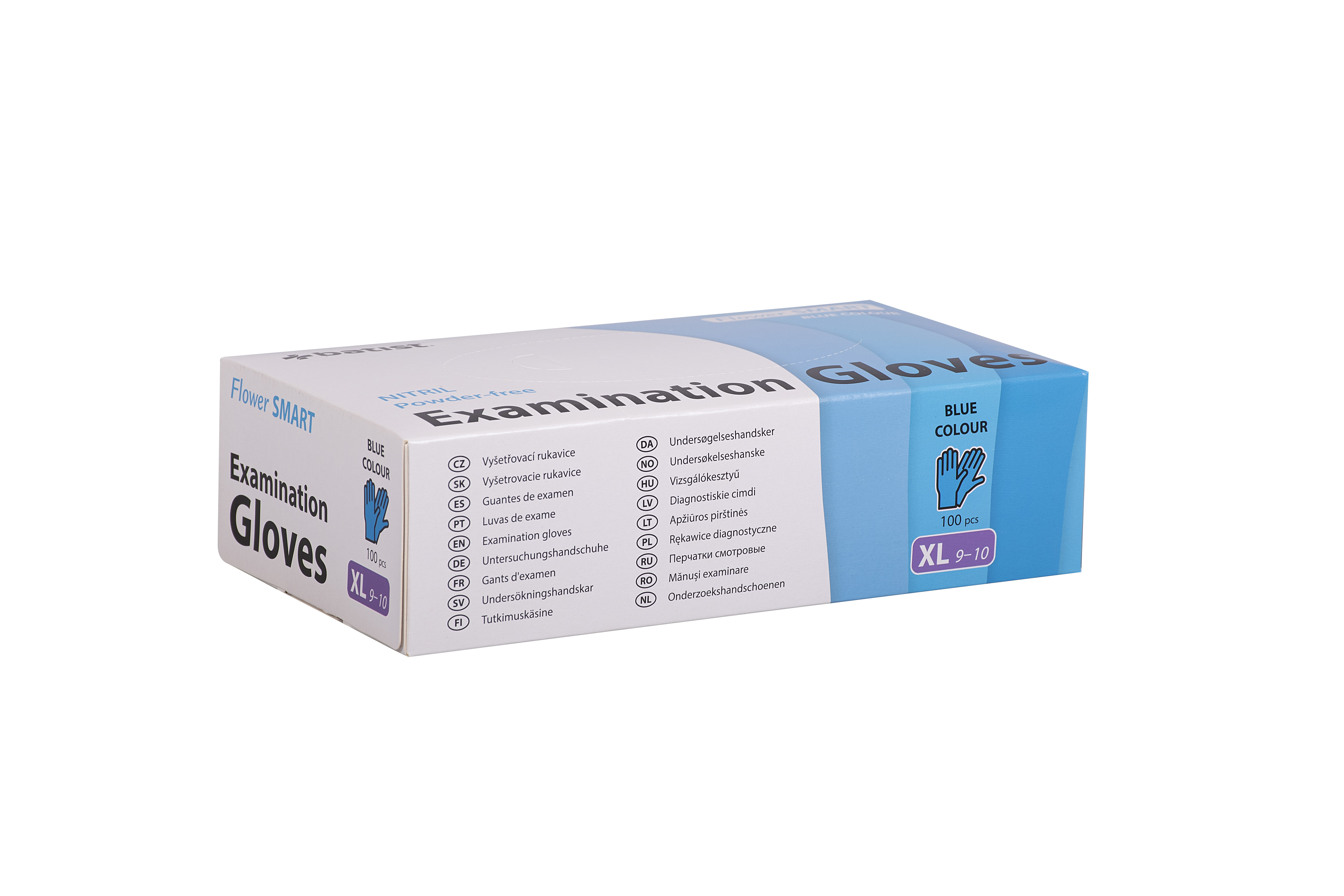 BATIST Rukavice nitrilové nepudrované FLOWER SMART Velikost: XL