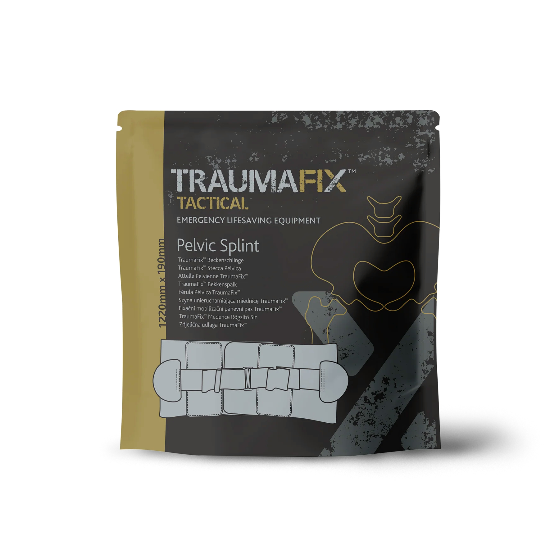 TraumaFix Tactical Pelvic Splint Barva: zelená army