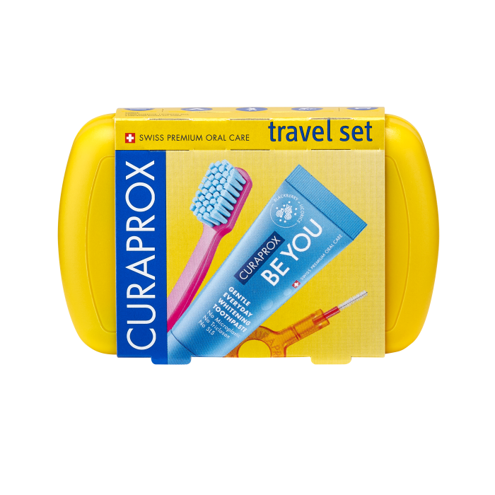 CURAPROX Travel set žlutý