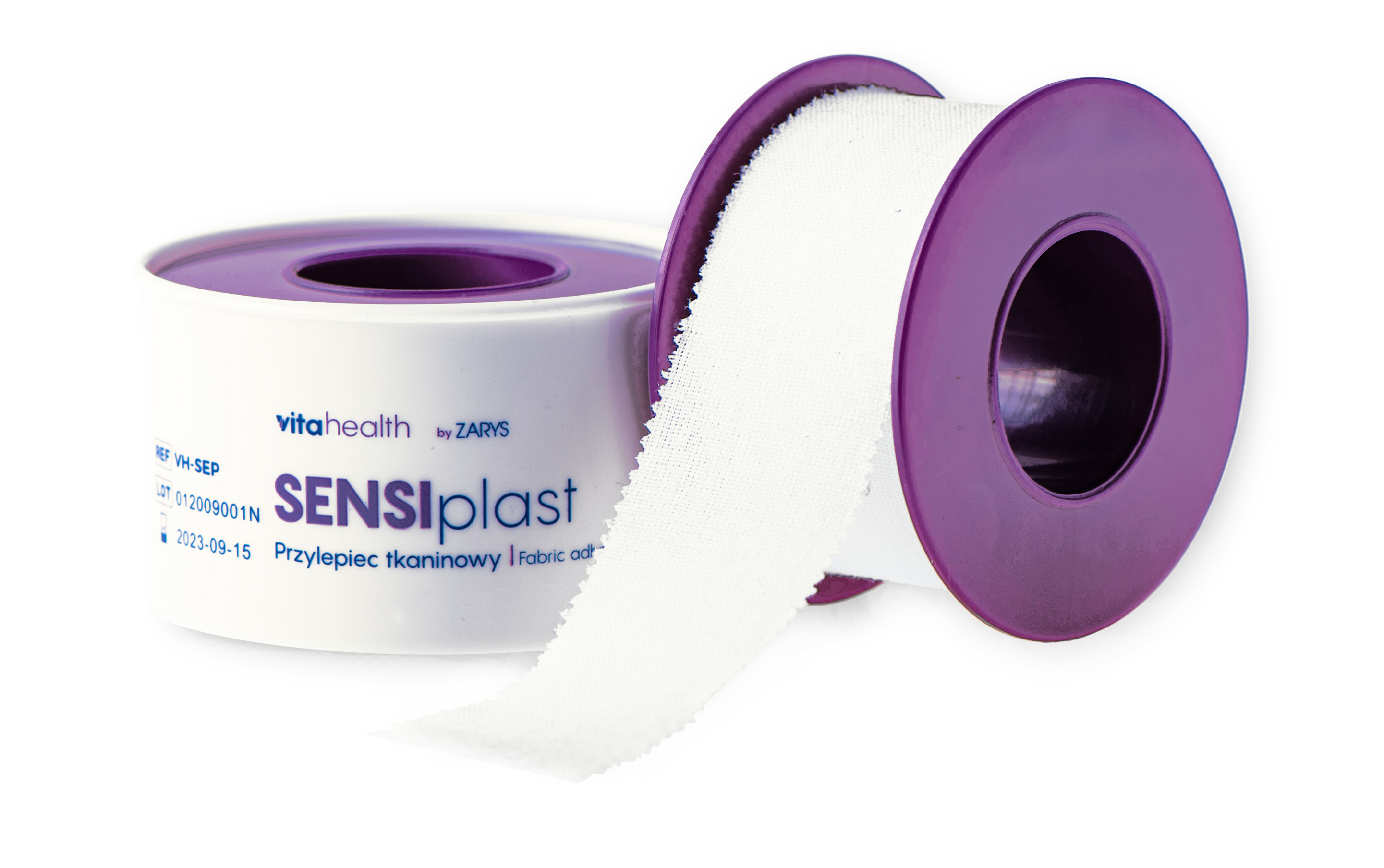 Zarys Fixační textilní náplast SENSIplast - VitaHealth - 2,5cm x 5m