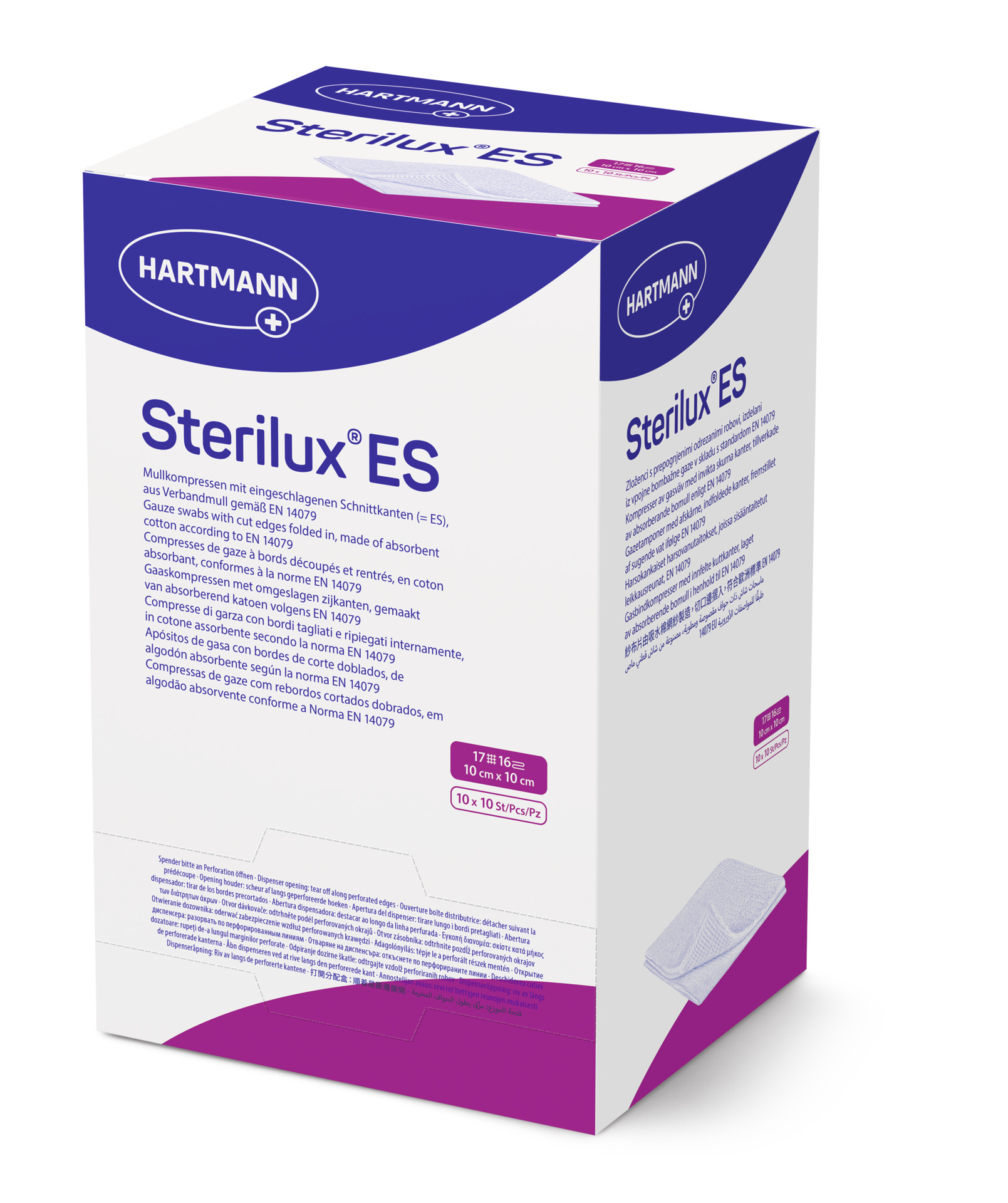 Hartmann Sterilux ES - Gázový kompres sterilní 10x10 cm 17/8 (25x2ks/bal.)
