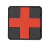 Nášivka 3D Medic Cross RED/BLACK na suchém zipu