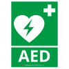 AED informační samolepka 150 × 210 mm