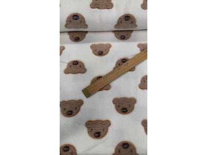 Mikroflanel Medvídek hnědý