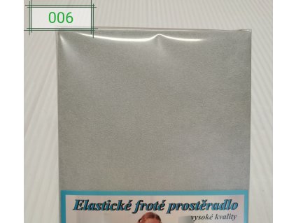 Elastické Froté prostěradlo 190g/m2 - Světle šedá