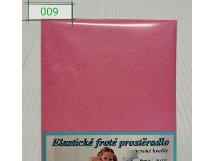 Elastické Froté prostěradlo 190g/m2 - Růžová
