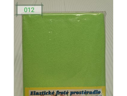 Elastické Froté prostěradlo 190g/m2 - Světle zelená