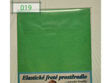 Elastické Froté prostěradlo 190g/m2 - Jarní zelená