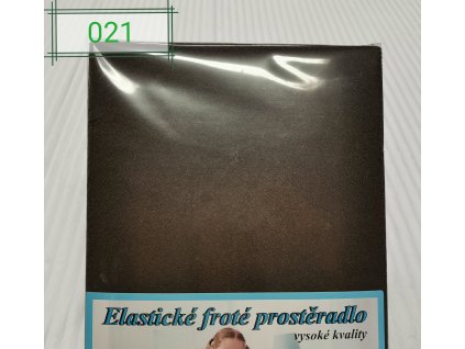 Elastické Froté prostěradlo 190g/m2 - Tmavě hnědá