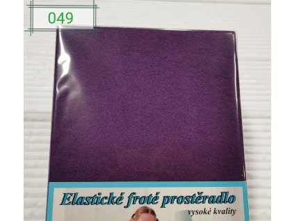 Elastické Froté prostěradlo 190g/m2 - Tmavě fialová