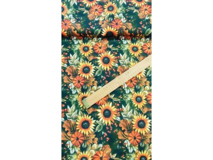 Podzimní slunečnice s dýní