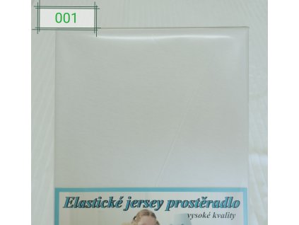 Elastické Jersey prostěradlo  Bílá  180g/m2