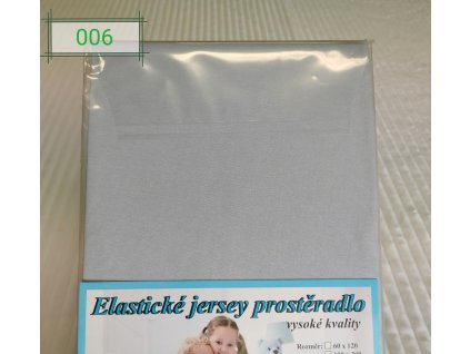 Elastické Jersey prostěradlo  Světle šedá  180g/m2