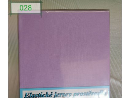 Elastické Jersey prostěradlo  Světle fialová  180g/m2