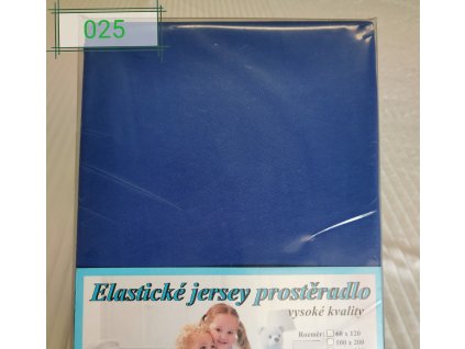 Elastické Jersey prostěradlo  Tmavě modrá  180g/m2