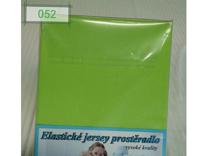 Elastické Jersey prostěradlo  Kiwi - jarní zelená  180g/m2