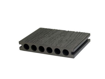WPC-Terrassendielen dunkelgrau, Co-Extrusion – Muster