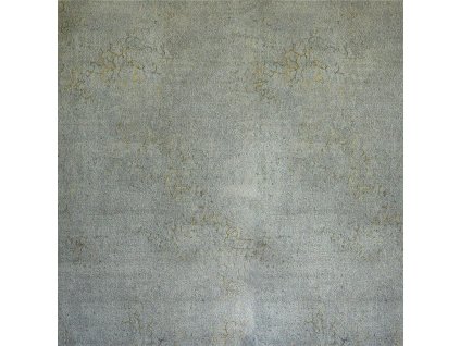 Muster einer Vliestapete, Putz S9015_7, Grau mit schwarzen und goldenen Details