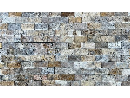 Kamenný obklad, Travertin scabos, mozaika 30,5x31x1,5-2 cm, balení