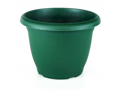 Runder Gartenblumentopf XL, Durchmesser 48 cm, grün